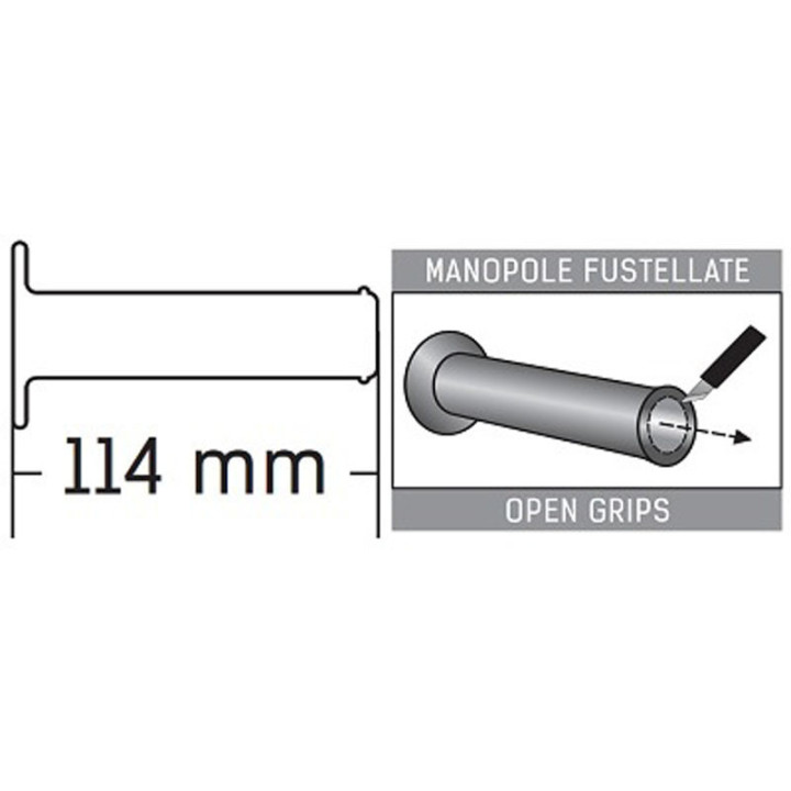 Domino Honda stūres rokturi, ar atvērtu galu